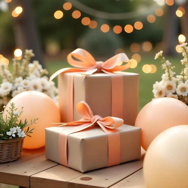 Papier Cadeau Mocha Mousse couleur beige A47B67 (Mocha Mousse Beige Color A47B67 Wrapping Paper. Ai gen.
)