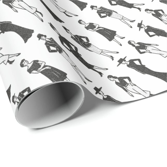 Papier Cadeau Mode (Coin rond)