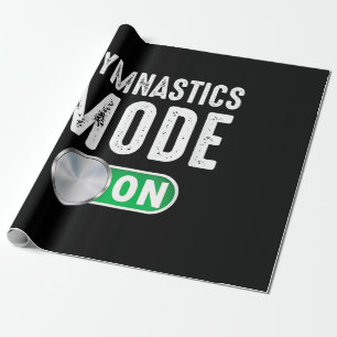 Papier Cadeau Mode Gymnastique Sur Gymnaste Cool Entraîneur Athl