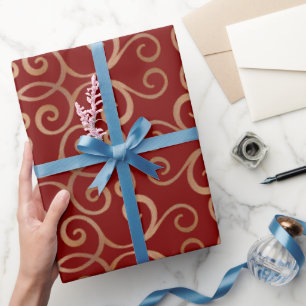 Papier Cadeau Modèle Damas luxueux