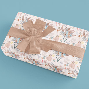 Papier Cadeau Modèle de Baby Shower Bohème Mariée