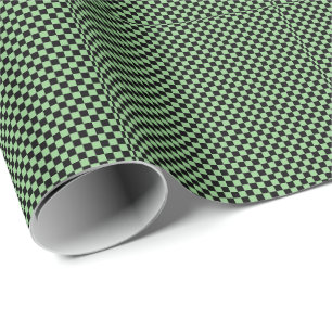 Papier Cadeau Modèle de camouflage de tableau noir Sage Green