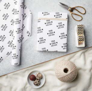 Papier Cadeau Modèle de logo d'entreprise personnalisable facile