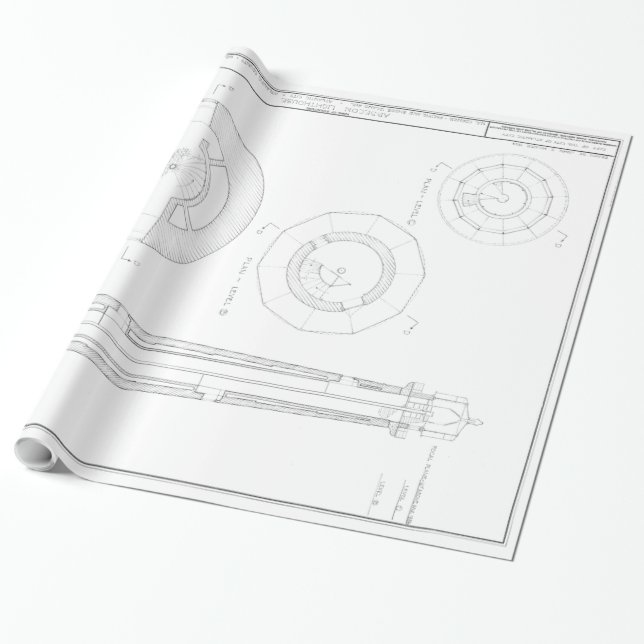 Papier Cadeau Modèle de phare d'Absecon (Déroulé)