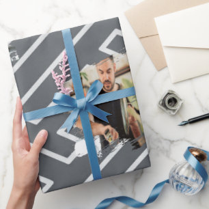 Papier Cadeau Modèle de photo personnalisé Inspiration grecque A