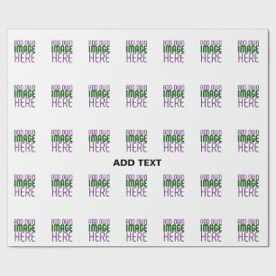 PAPIER CADEAU MODELE DE TEXTE D'IMAGE BLANCHE SIMPLE ÉDITABLE MO