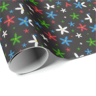 Papier Cadeau Modèle floral