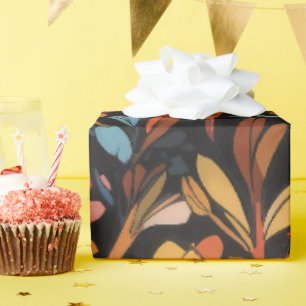 Papier Cadeau Modèle floral 12   Papier d'enrobage