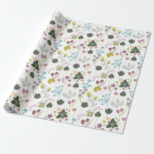 Papier Cadeau Modèle floral cool