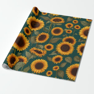 Papier Cadeau Modèle floral motif papier d'enveloppement cadeau