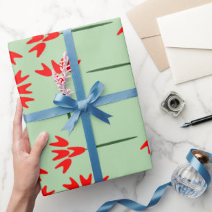 Papier Cadeau Modèle floral simple