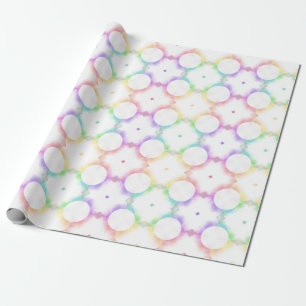 Papier Cadeau Modèle moderne tendance coloré élégant
