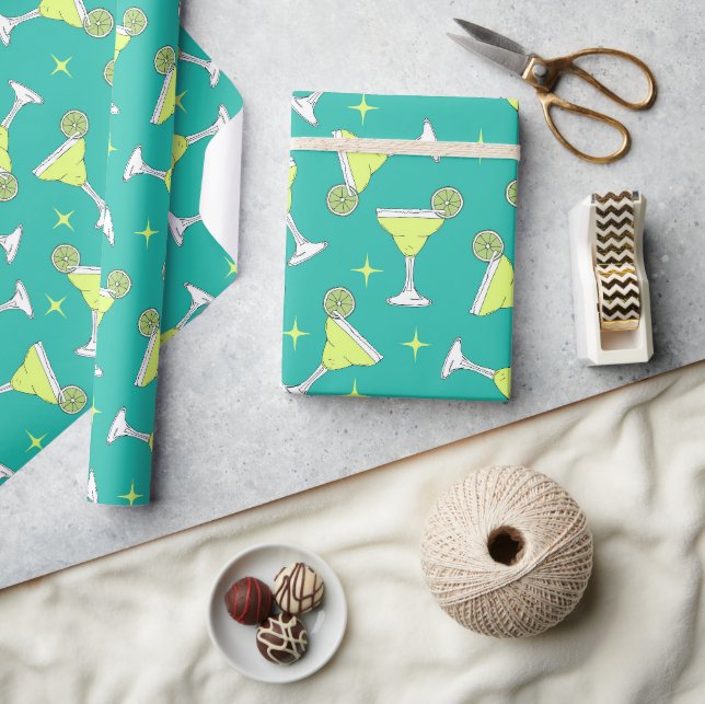 Papier Cadeau Modèles de cocktails Margarita (Artisanat)
