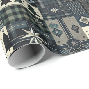 Papier Cadeau Modern Masculine Christmas Wrapping Paper
