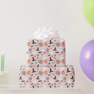 Papier Cadeau Moderne Cute Éffrayant Halloween Anniversaire