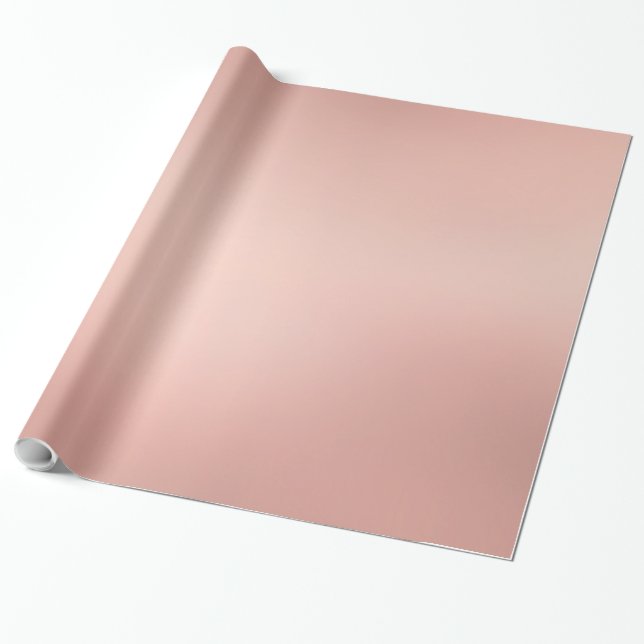 Papier Cadeau Moderne d'or élégant de sembler métallique rose (Déroulé)