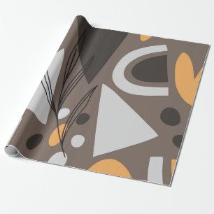 Papier Cadeau Moderne simple forme un design motif sans soudure.
