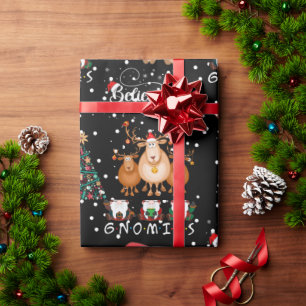 Papier Cadeau Moi et mes Gnomies à Noël