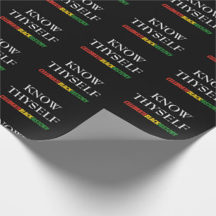 Papier Cadeau Mois de l'histoire des Noirs SE CONNAISSENT MOtiva