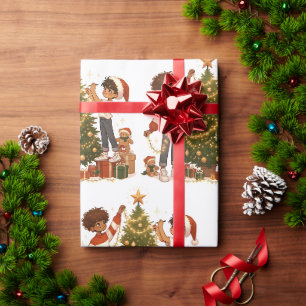 Papier Cadeau Moments étoilés - Papier d'enveloppement de Noël