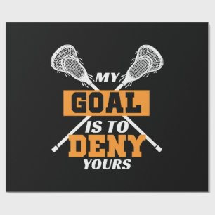 Papier Cadeau Mon objectif est de nier le vôtre Lacrosse