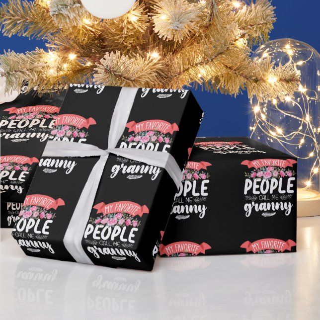 Papier Cadeau Mon peuple favori m'appelle la fête des mamans (Vacances)