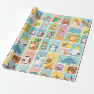 Papier Cadeau Mon premier alphabet ABC Animaux