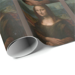 Papier Cadeau Mona Lisa "Une énigme, enveloppée dans un mystère.