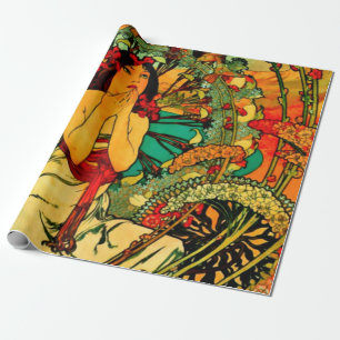 Papier Cadeau Monaco Monte Carlo Poster par Alphonse Mucha