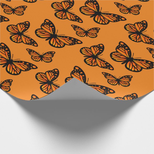 Papier Cadeau Monarch Papillon Design - Papier d'enveloppement m (Coin)