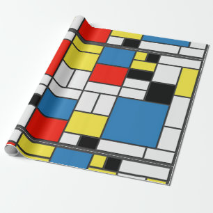 Papier Cadeau Mondrian De Stjil