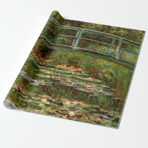 Papier Cadeau Monet Pont Japonais Français Giverney