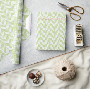 Papier Cadeau Monnaie verte et blanche
