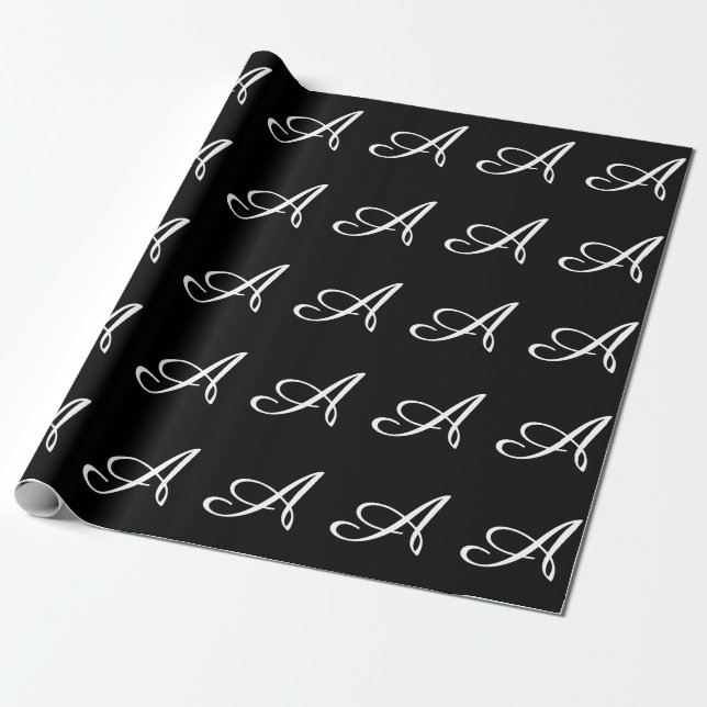 PAPIER CADEAU MONOGRAMME A (Déroulé)