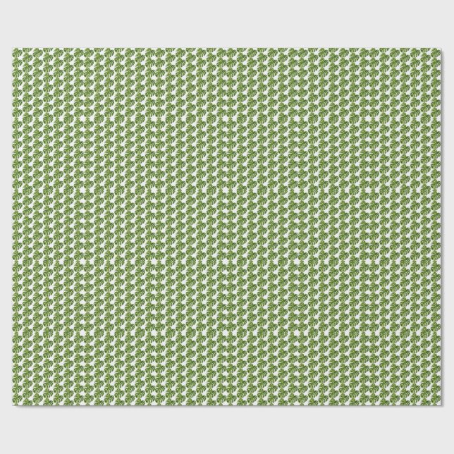 Papier Cadeau Monstera Albo Wrapping Paper (Plat)
