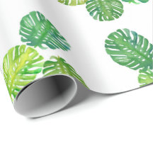 Papier cadeau Monstera Vert Jungle