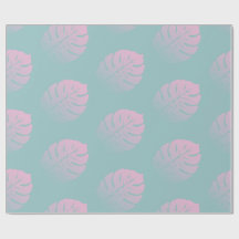Monstère à dégradé doux Motif à feuilles tropicale