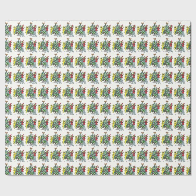 Papier Cadeau Monstres décorant le papier d'enveloppe de cadeau (Couture)