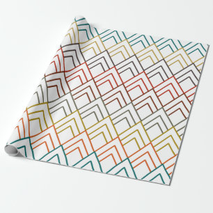 Papier Cadeau Montagnes Art Déco
