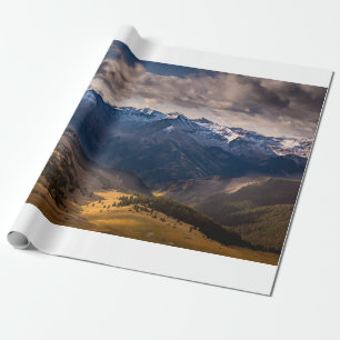 PAPIER CADEAU MONTAGNES EN JOURNÉE
