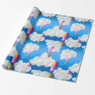 Papier Cadeau Montgolfière