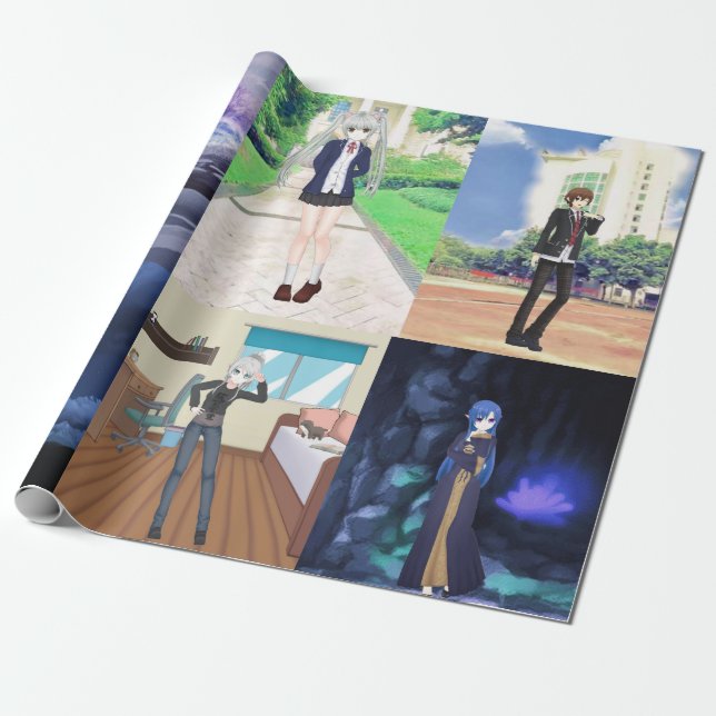 Papier Cadeau More Anime Style Wrapping Paper (Déroulé)