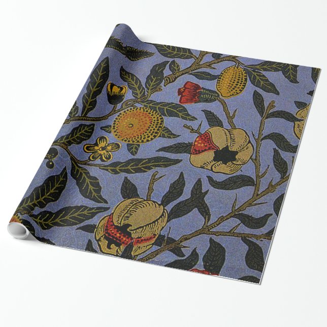 Papier Cadeau Morris - motif de fruits (Déroulé)