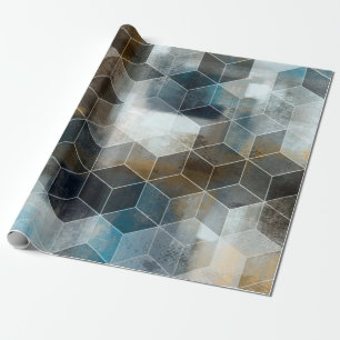 Papier Cadeau mosaïques murales numériques colorées design, arri