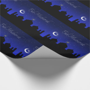 Papier Cadeau Mosquée des Etoiles de nuit de l'Aïd Moubarak