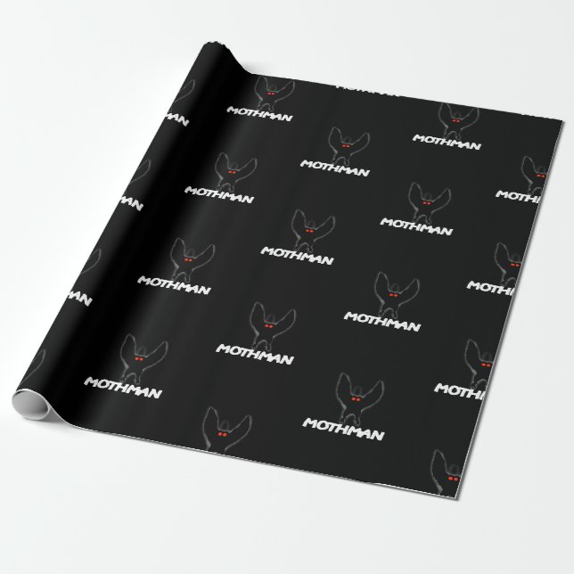 Papier Cadeau mothman (Déroulé)