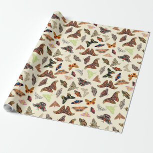 Papier Cadeau Moths Cottagecore