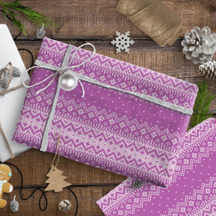 Papier Cadeau Motif à étriers11  à orchidées rose ID208