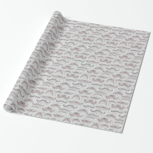 Papier Cadeau Motif à la mode de moustache