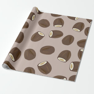 Papier Cadeau Motif à la noix de coco